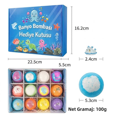 6 Adet Sürpriz Oyuncaklı Banyo Bombası Seti